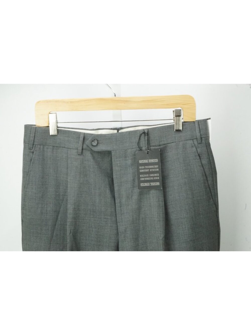 Corneliani Master Light Gray 100% Wool Mens Dress Pants Sz 48 EU BRAND NEW